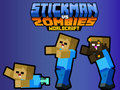 თამაში Stickman vs Zombies Worldcraft ონლაინ