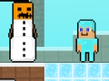 თამაში Noob vs Pro Snowman ონლაინ