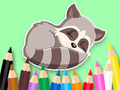 თამაში საღებარი წიგნი: Baby Raccoon  ონლაინ