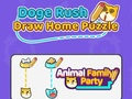 თამაში Doge Rush: Draw Home Puzzle  ონლაინ