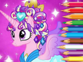 თამაში საღებარი წიგნი: Pony Princess  ონლაინ