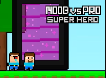 თამაში Noob vs pro სუპერ გმირი ონლაინ