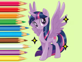 თამაში საღებარი წიგნი: Twilight Sparkle  ონლაინ