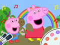 თამაში საღებარი წიგნი: Peppa Pig Muddy Funny  ონლაინ