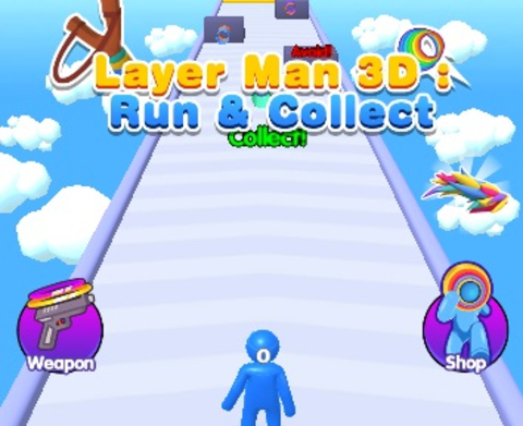 თამაში Layer Man 3D Run კოლექციონირება  ონლაინ