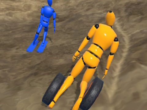თამაში Ragdoll Racing: ექსტრემალური დაღმავალი ონლაინ