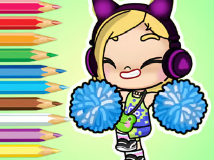 თამაში საღებარი წიგნი: Avatar World Cheerleader  ონლაინ