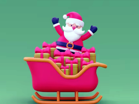 თამაში საშობაო Sledge Rider 3D  ონლაინ