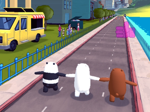 თამაში ჩვენ Bare Bears დათვი პარკური  ონლაინ