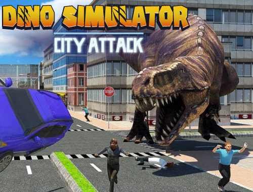 თამაში Dino Simulator City Attack ონლაინ