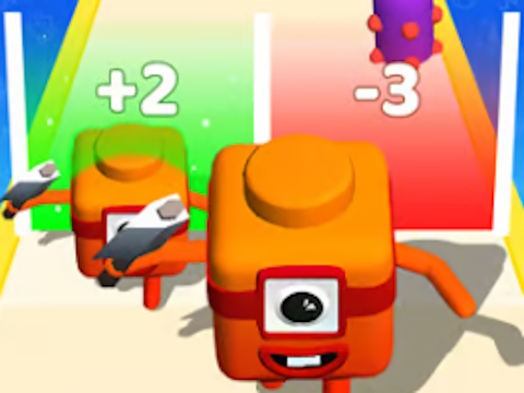 თამაში Merge Number Cube: 3D Run თამაში  ონლაინ