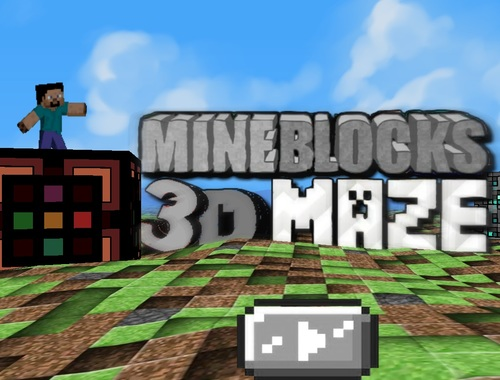 თამაში Mineblocks 3D Maze ონლაინ