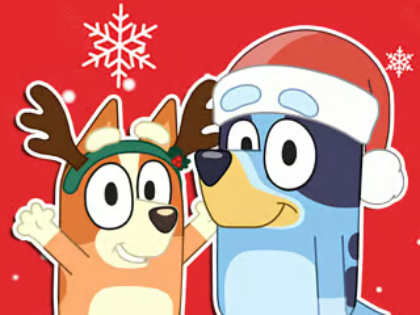 თამაში Jigsaw Puzzle: Bluey საშობაო საჩუქარი  ონლაინ