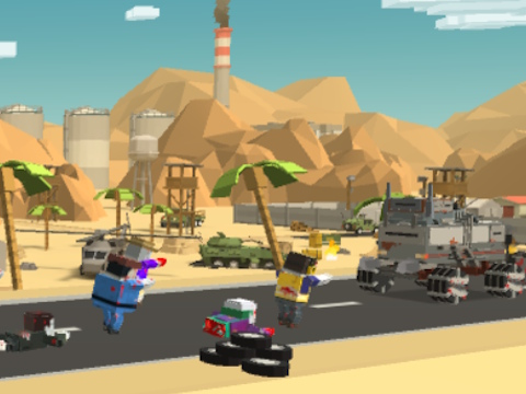 თამაში Zombie Derby Pixel Survival ონლაინ