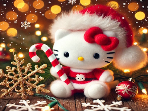თამაში Hello Kitty საშობაო თავსატეხი  ონლაინ