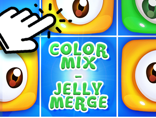 თამაში ფერი Mix - Jelly Merge  ონლაინ