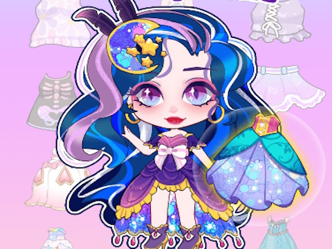 თამაში ონლაინ თამაში Hair Doll Dress Up World  ონლაინ