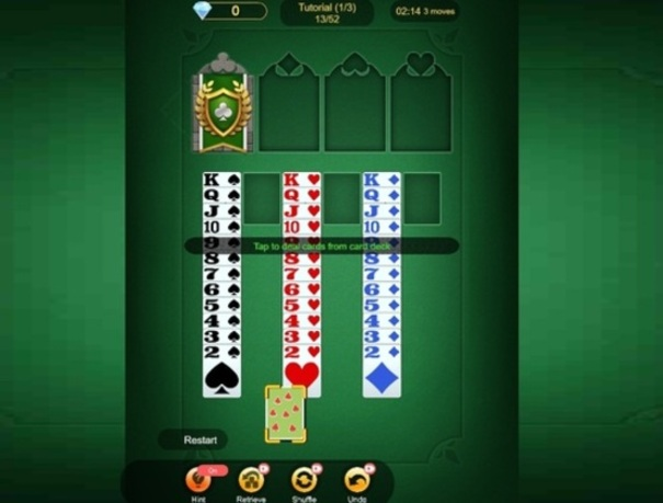 თამაში Solitaire მეფე ონლაინ