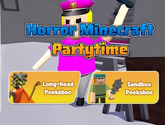 თამაში საშინელებათა Minecraft partytime  ონლაინ