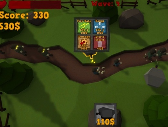 თამაში Tower Zombie თავდაცვა  ონლაინ