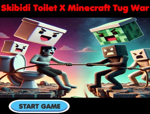 თამაში Skibidi ტუალეტი X Minecraft Tug War  ონლაინ