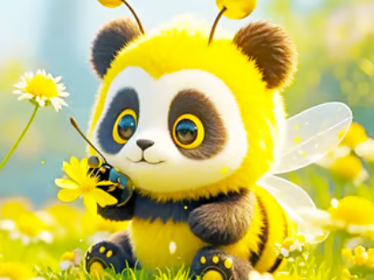 თამაში Jigsaw Puzzle: Panda Bee ონლაინ
