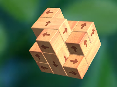 თამაში შეეხეთ 3D ხის ბლოკს  ონლაინ