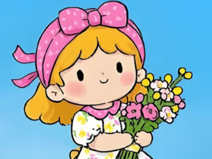 თამაში Jigsaw Puzzle: პატარა ყვავილების გოგო  ონლაინ