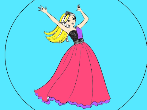 თამაში Barbie საღებარი წიგნები  ონლაინ