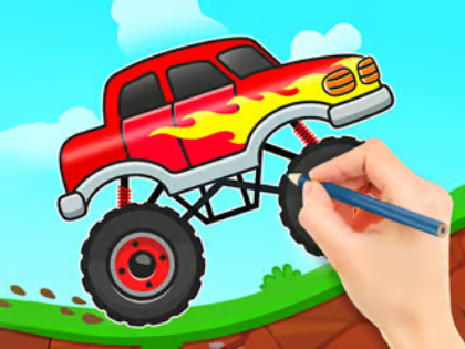 თამაში საღებარი წიგნი: Monster Truck  ონლაინ