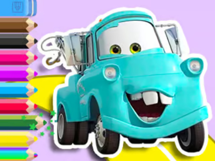 თამაში საღებარი წიგნი: Mater Cars  ონლაინ