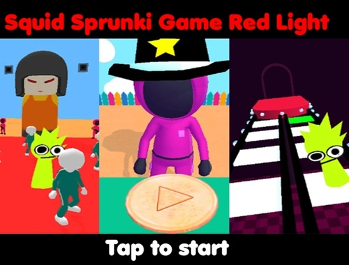 თამაში Squid sprunki თამაში წითელი შუქი  ონლაინ