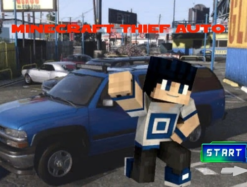 თამაში Minecraft Thief Auto ონლაინ
