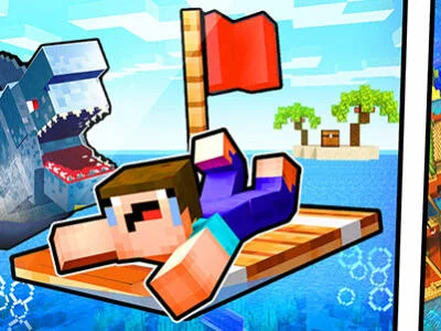 თამაში Noob Raft: Ocean Survival ონლაინ