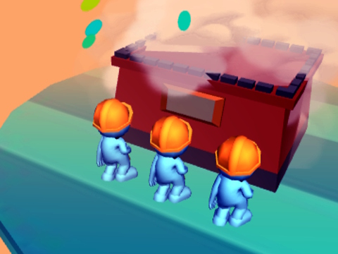 თამაში Brick Rush 3D  ონლაინ