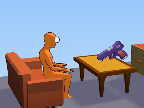 თამაში Ragdoll Gun Shooter: Cannon Spinner Playground  ონლაინ