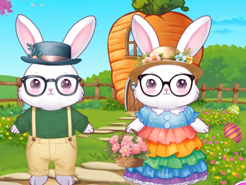 თამაში Bunnies მოემზადებიან აღდგომისთვის  ონლაინ