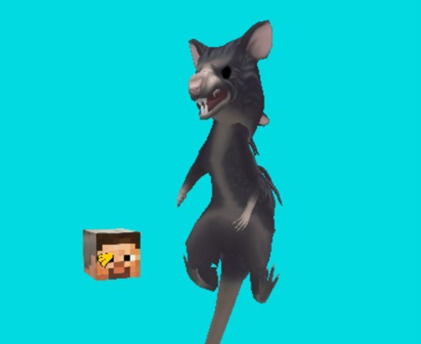 თამაში Ratomilton Spinning Floppy Minecraft  ონლაინ