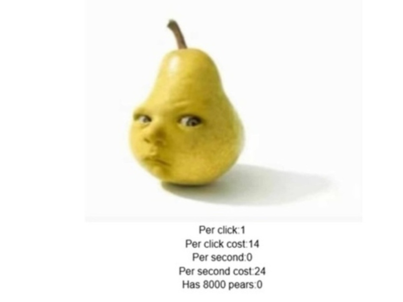 თამაში Baby Pear Clicker  ონლაინ