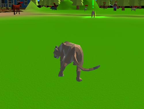 თამაში Cougar Simulator - დიდი კატები  ონლაინ