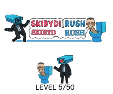 თამაში Skibydi Rush  ონლაინ