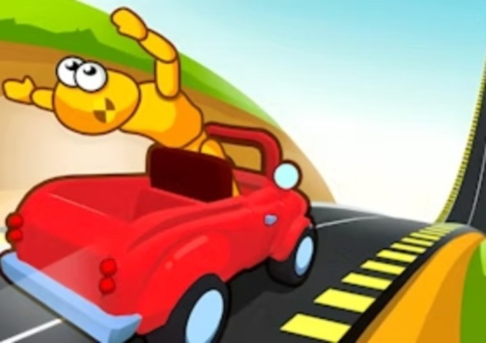 თამაში Downhill Car Ride Crash Test  ონლაინ