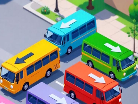 თამაში Crazy Bus Car Jam პარკინგი  ონლაინ