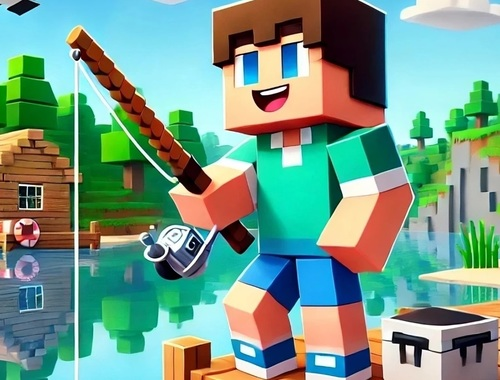 თამაში Noob გართობა თევზაობა  ონლაინ