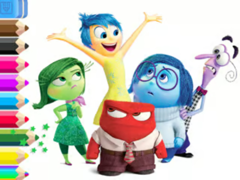 თამაში საღებარი წიგნი: Inside Out  ონლაინ
