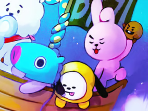 თამაში Jigsaw Puzzle: BT21 მეგობრები  ონლაინ