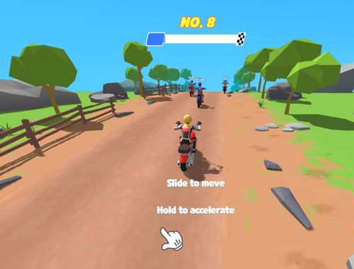 თამაში Moto Attack Bike Racing  ონლაინ