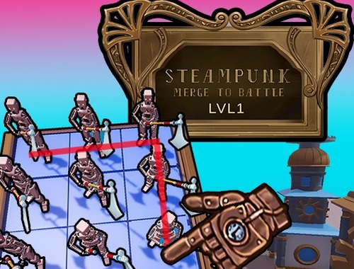 თამაში Steampunk შერწყმა ბრძოლაში  ონლაინ
