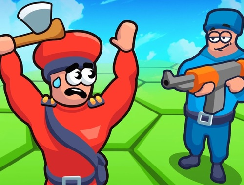 თამაში კრამიტი hex World: წითელი vs ლურჯი  ონლაინ