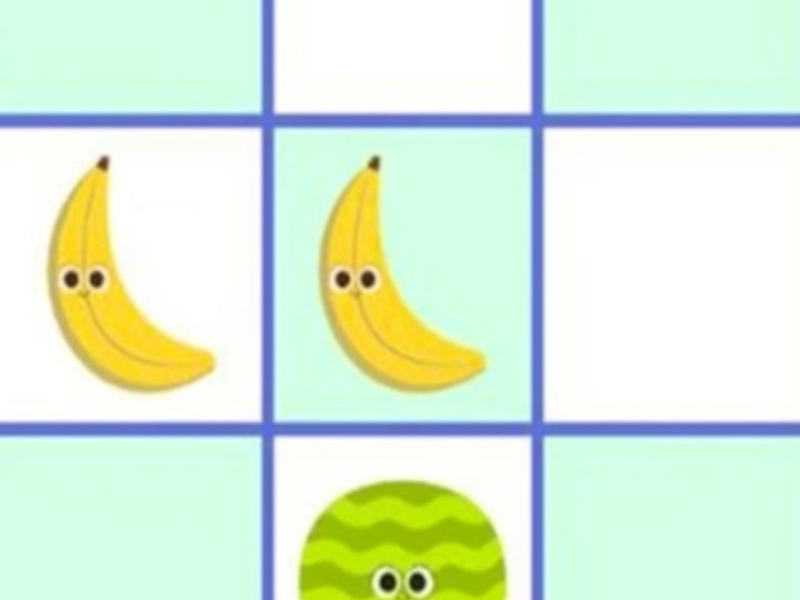 თამაში Juicy Tic tac toe ბრძოლა  ონლაინ